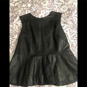 Faux leather Top
